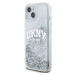 DKNY Liquid Glitter Arch Logo kryt iPhone 15 čirý