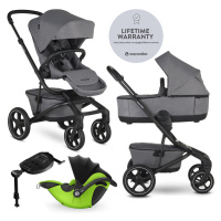 EASYWALKER - Kočárek kombinovaný Jimmey 2v1 Iris Grey LITE RWS + KIDDY Evoluna i-size 2 + základ