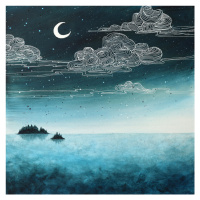 Ilustrace Night sea, Ania Witwitzka, 40 × 40 cm