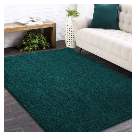 Stylový koberec v tmavozelené barvě Šířka: 80 cm | Délka: 150 cm