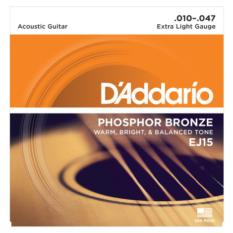 D'Addario EJ15 Struny pro akustickou kytaru