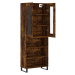 vidaXL Skříň highboard kouřový dub 69,5 x 34 x 180 cm kompozitní dřevo