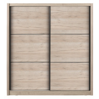 Šatní skříň s posuvnými dveřmi debby 215 - dub šedý