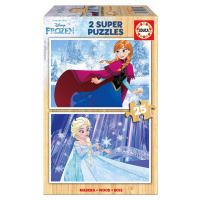 Dřevěné puzzle Frozen Educa 16801