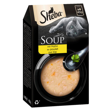 SHEBA polévka s kuřecím masem 4 × 40 g