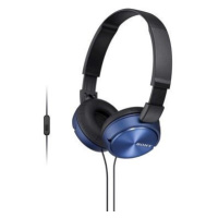 SONY stereo sluchátka MDR-ZX310AP, modrá