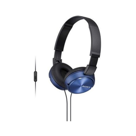 SONY stereo sluchátka MDR-ZX310AP, modrá