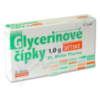 Glycerinové čípky 1.0g dětské 12 čípků Dr.Müller