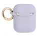 Guess GUA2SGGEU pouzdro na Airpods 2. Generace / 1. Generace purple Silicone Glitter