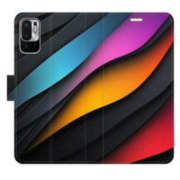 iSaprio Flip pouzdro Color Waves pro Xiaomi Redmi Note 10 5G