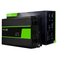 Green Cell měnič napětí do auta 24V na 230V 2000W/4000W čistý sinus