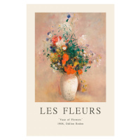 Obrazová reprodukce Vase of Flowers (Les Fleurs / The Flower Collection), 26.7 × 40 cm