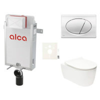 Cenově zvýhodněný závěsný WC set Alca k zazdění + WC Glacera Alfa SIKOAA2