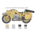 Model Kit military 7406 - Zundapp KS 750 with sidecar (1: 9)