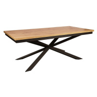 Stůl St-33 200x100+2x50 dub wotan/černá