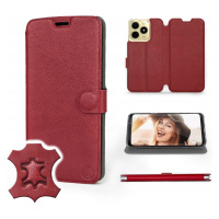 Pouzdro Mobiwear pro Realme C61 Dark Red Leather