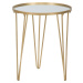 Kulatý konferenční stolek ve zlaté barvě ø 40 cm Glam – Mauro Ferretti