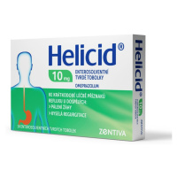 HELICID 10 Zentiva enterosolventní tvrdé tobolky 10 mg 14 kusů