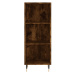 vidaXL Skříň highboard kouřový dub 34,5x32,5x180 cm kompozitní dřevo