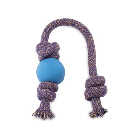 BecoBall hračka pro psy míček na laně modrý L