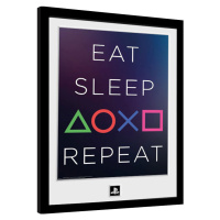 Obraz na zeď - Playstation - Eat Sleep Repeat