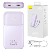 Nabíječka Powerbank Baseus Comet with USB to USB-C cable, 10000mAh, 22.5W (purple)