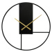 Nástěnné hodiny TIMO černá Ø 50 cm Mybesthome