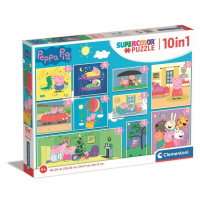 Puzzle Prasátko Peppa 10v1