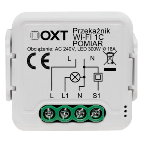 Modul relé OXT 1 okruh měření 16A WIFI TUYA