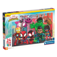 Clementoni - Puzzle 24 Spidey a jeho úžasní přátelé MAXI