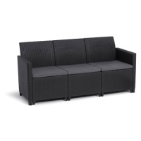 KETER Lavice zahradní Marie 3 seater sofa, grafit