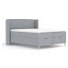 Šedá boxspring postel s úložným prostorem 160x200 cm Monpelli – Maison de Rêve