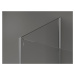 MEXEN/S Kioto Sprchová zástěna WALK-IN 140 x 70 x 40 cm, černý vzor, chrom 800-140-070-221-01-70