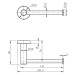 Sapho X-ROUND držák toaletního papíru, bez krytu, černá mat