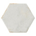 Dlažba Cir Cotto del Campiano bianco antico 15,8x18,3 cm lesk 1080612