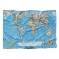 IMPAR Fleecová deka Mapa světa, 200 × 140 cm
