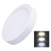 SOLIGHT WD172 LED mini panel CCT, přisazený, 18W, 1530lm, 3000K, 4000K, 6000K, kulatý