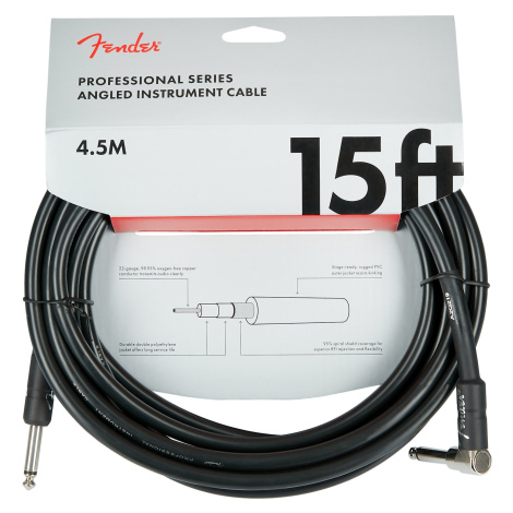 Fender Professional Series 15' Instrument Cable Angled