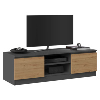 TP Living TV stolek Malwa 120 cm antracit/dub artisan