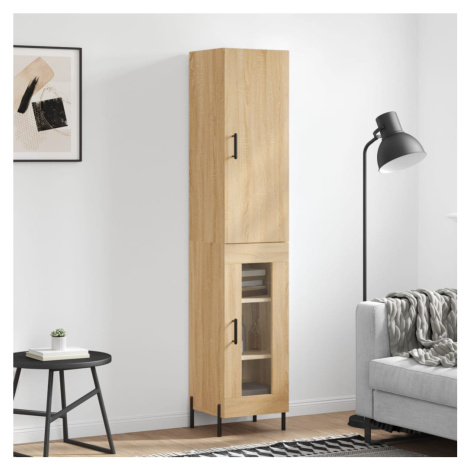 vidaXL Skříň highboard dub sonoma 34,5 x 34 x 180 cm kompozitní dřevo