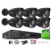 Ip monitorovací set 6 kamer IPCAM-B5 Black 5 Mpx PoE Aplikace Detekce