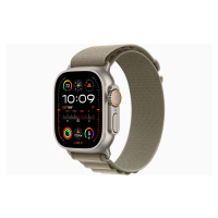Apple Watch Ultra 2/49mm/Titan/Sport Band/Olive Alpine/Large
