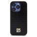 DKNY PU Leather Repeat Pattern Stack Logo Magsafe kryt iPhone 15 Pro černý