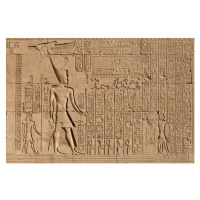 Fotografie Wall relief at the temple Dendera Temple ., Ibrahim Hamroush, 40x26.7 cm