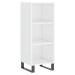 vidaXL Skříň highboard bílá s vysokým leskem 34,5x34x180 cm kompozit