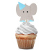 Godan Ozdoby na cupcakes - Modré sloníky