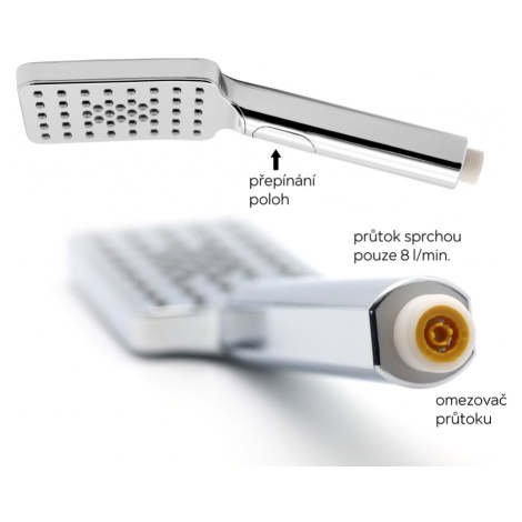 NOVASERVIS Sprchová sada podomítková Metalia 54, chrom SADA54051R,0