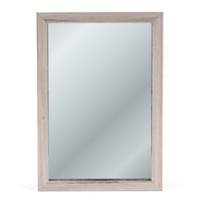Nástěnné zrcadlo WALL, bílá, 86 x 60 x 4 cm