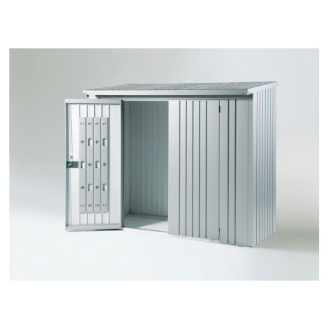 Dveřní set k dřevníku WoodStock 230, stříbrná metalíza BH35002 Biohort