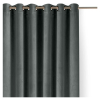 Tmavě šedý sametový dimout závěs 140x300 cm Velto – Filumi